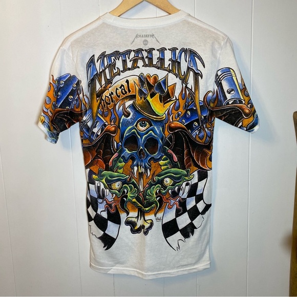 Modern Vintage Look Metallica McPhail Graphic T-shirt Double Sided NorCal Retro - Picture 2 of 4